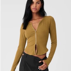 Alo Ribbed Stardust Jacket